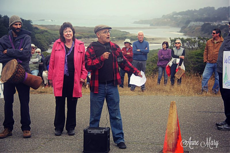 Jeanne Jackson and Peter Baye at "Rally for the River" - July 16, 2016; photo credit: Anne Mary Schaefer