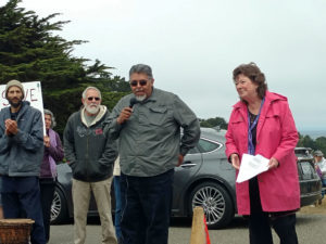 Eric Wilder speaking at "Rally for the River" - July 16, 2016; photo credit: Peter Baye