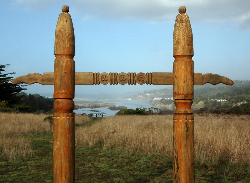 Sculpture at Gualala Point Regional Park, by Bob Rutemoeller