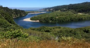 Gualala Point Regional Park - view of lagoon, by Bob Rutemoeller