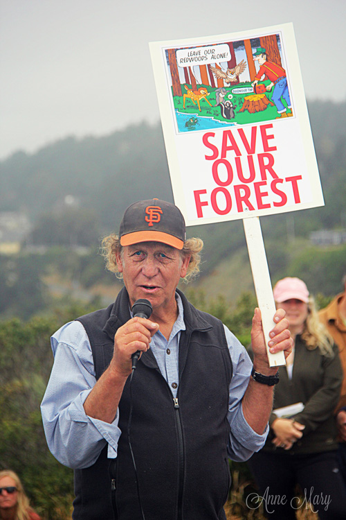 Charlie Ivor speaking at "Rally for the River" - July 16, 2016; photo credit: Anne Mary Schaefer 