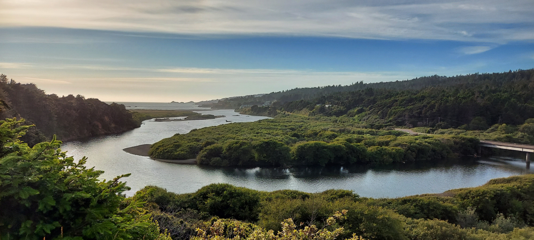 A look at the beautiful and full Gualala River Lagoon, as photographed ...